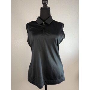 Nike Golf  Women's Medium Dri Fit QuarterZip Dri Fit Black‎